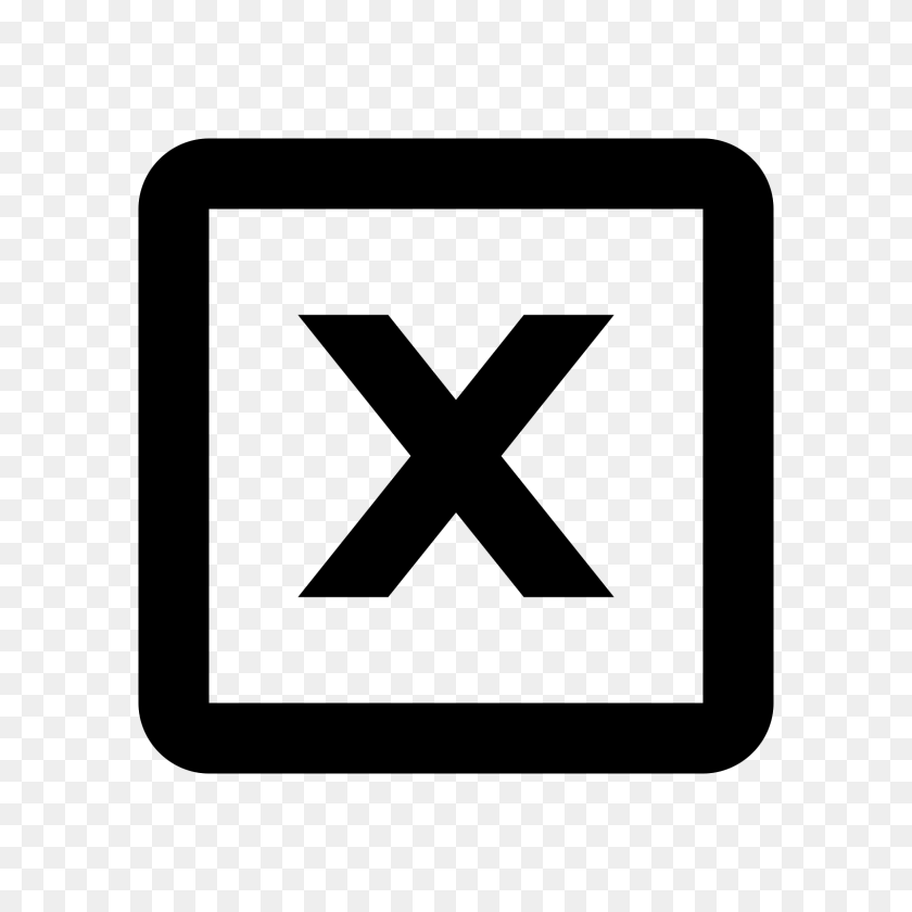 1600x1600 X Coordinate Icon - X Sign PNG