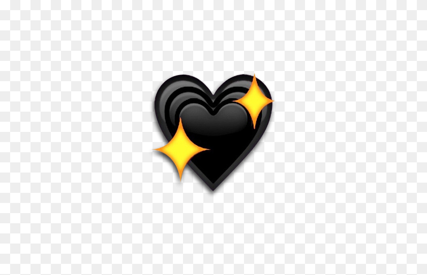 500x482 X Emoji Transparent - Черное Сердце Emoji Png