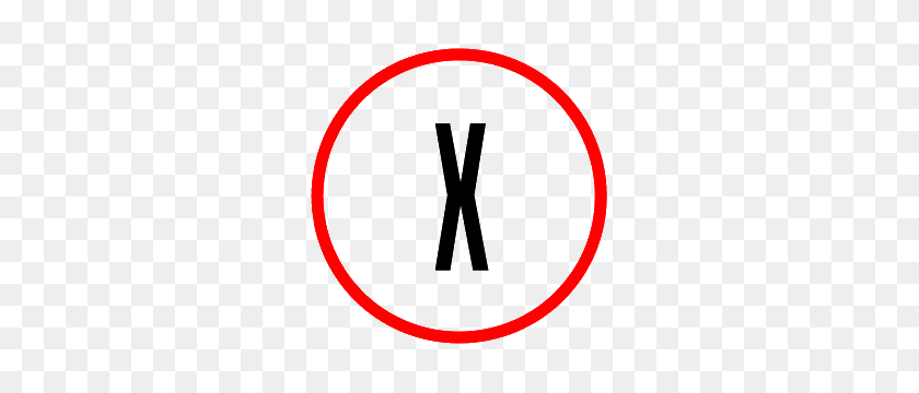 300x300 X From The X Title Logo - X Sign PNG