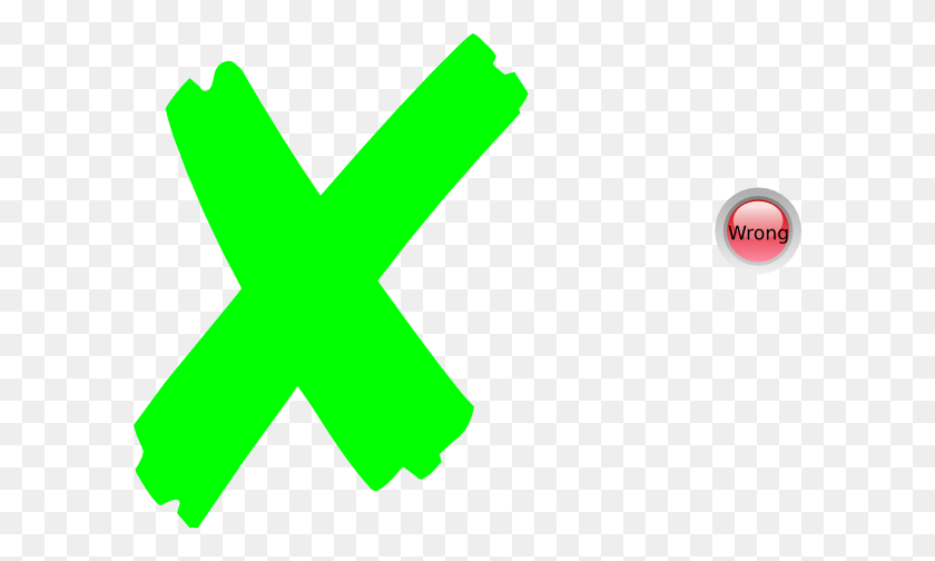 600x444 X Знак Зеленый Картинки - X Знак Клипарт