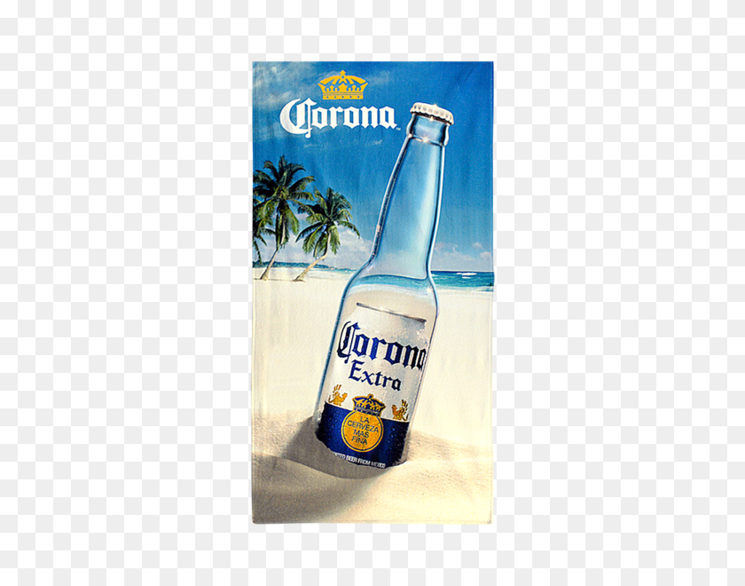 600x600 X Sublimated Beach Towel Solutions - Corona Bottle PNG