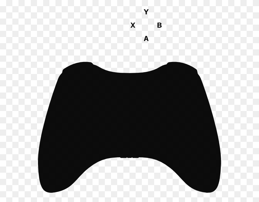594x595 Xbox Controller Silhouette Clip Art - Xbox 360 PNG