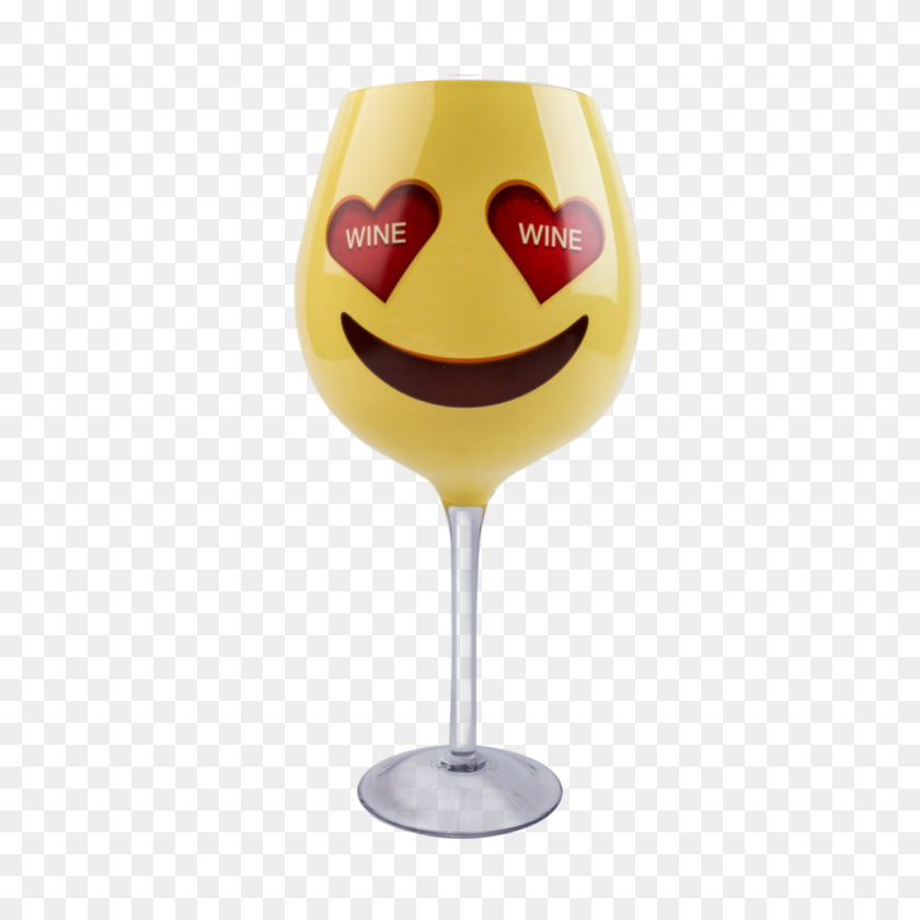 1024x1024 Xl Wine Glass Emoji Heart Eyes Wine Glass Dci Gift - Champagne Emoji PNG