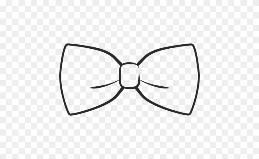 456x456 Xy Doodle - Black Bow PNG
