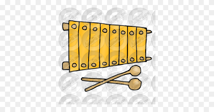 380x380 Xylophone Picture For Classroom Therapy Use - Xylophone Clipart