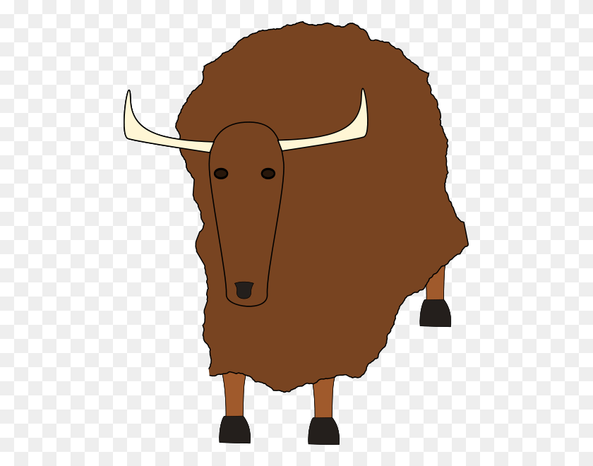 489x600 Yak Animal Png Clip Arts For Web - Yak Clipart