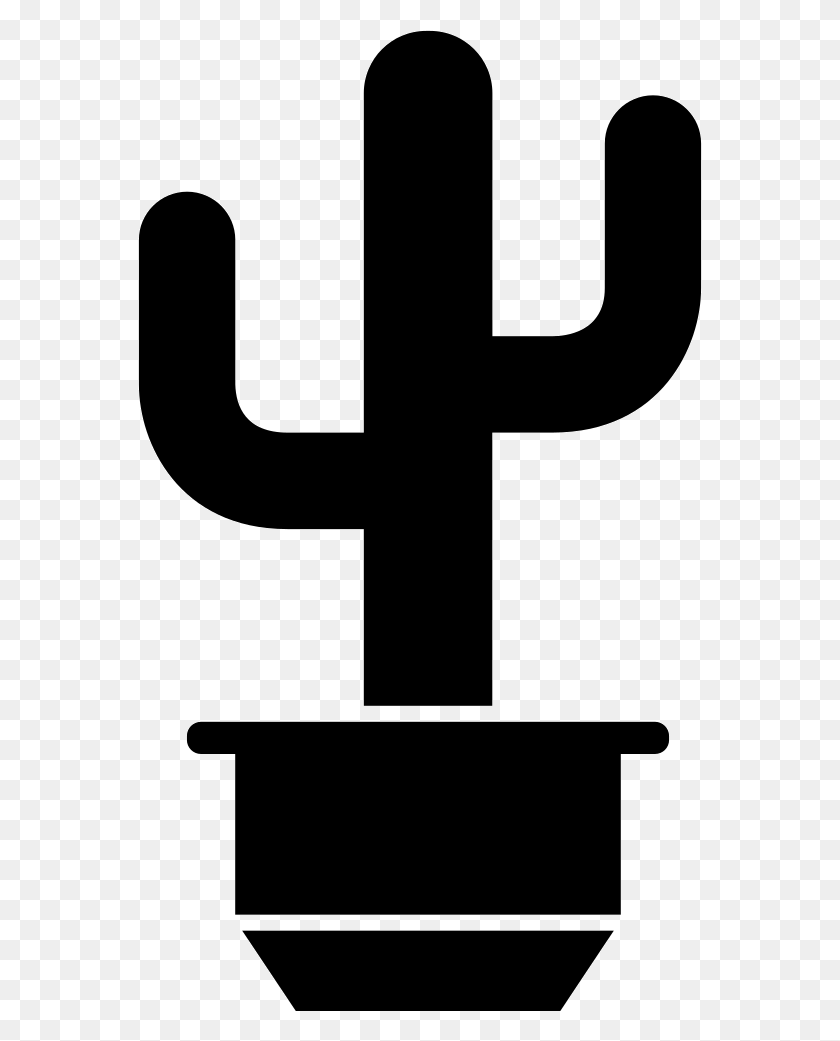 564x981 Yard Pot With Saguaro Cactus Png Icon Free Download - Saguaro Cactus Clip Art