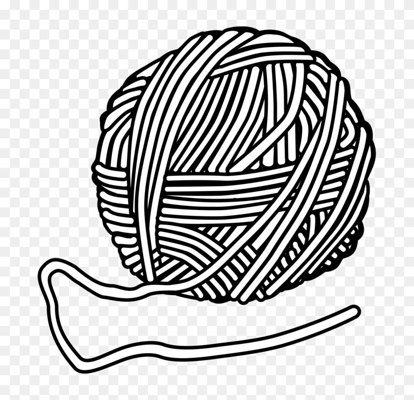 733x750 Yarn Knitting Needle Wool Hand Sewing Needles - Yarn And Crochet Hook Clipart