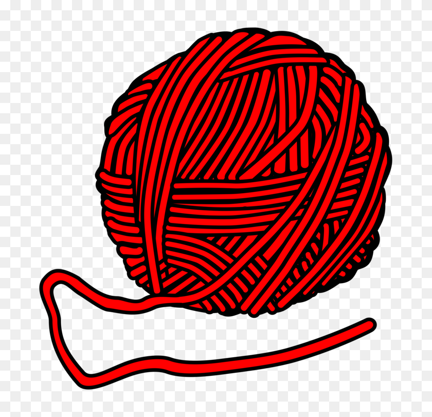 733x750 Yarn Wool Knitting And Crocheting Knitting Needle - Yarn And Crochet Hook Clipart
