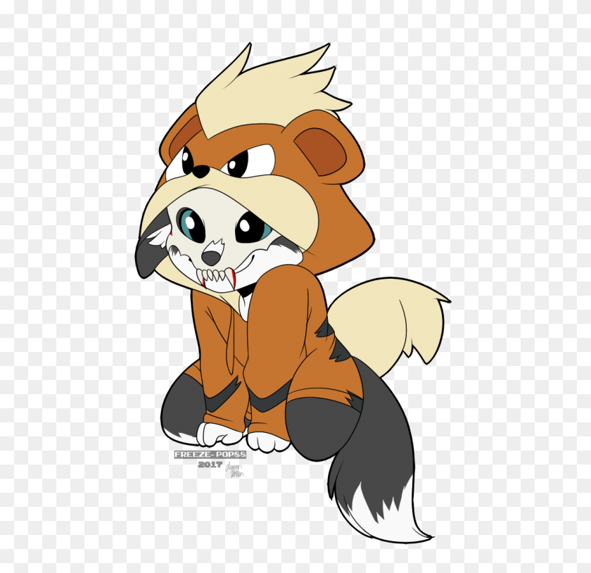 1093x1057 Ych Commission Collie Growlithe Hoodie - Growlithe PNG