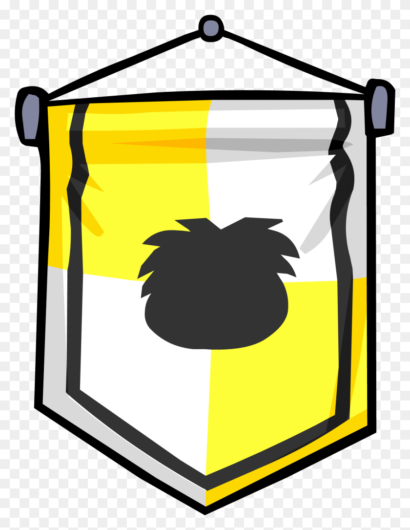 1495x1965 Ye Olde Yellow Banner Club Penguin Wiki Fandom Powered - Medieval Banner PNG