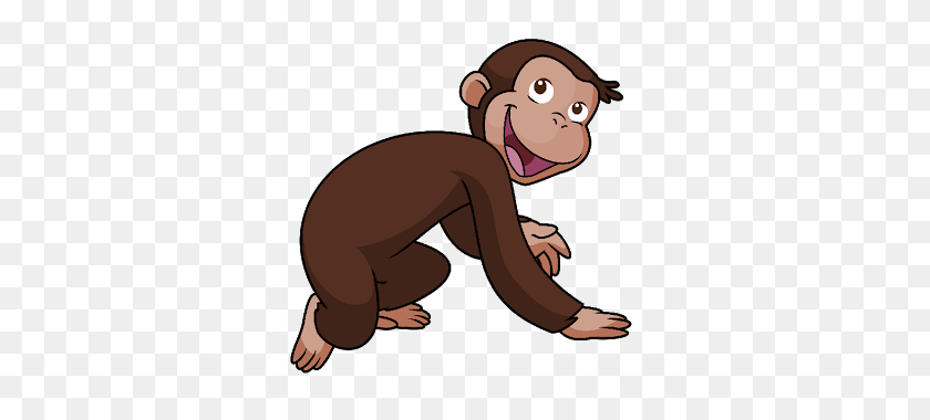 320x320 Year Of The Monkey Clipart Brown Monkey - Monkey On Tree Clipart