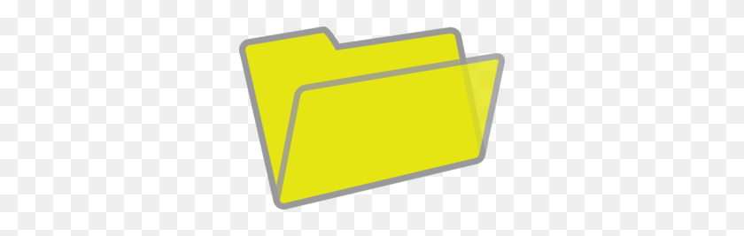 300x207 Yellow And Grey Folder Clip Art - Clipart Folder