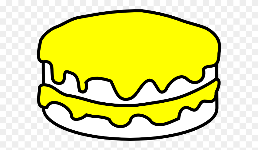 600x428 Yellow And Vanilla Cake Clip Art - Cheesecake Clipart