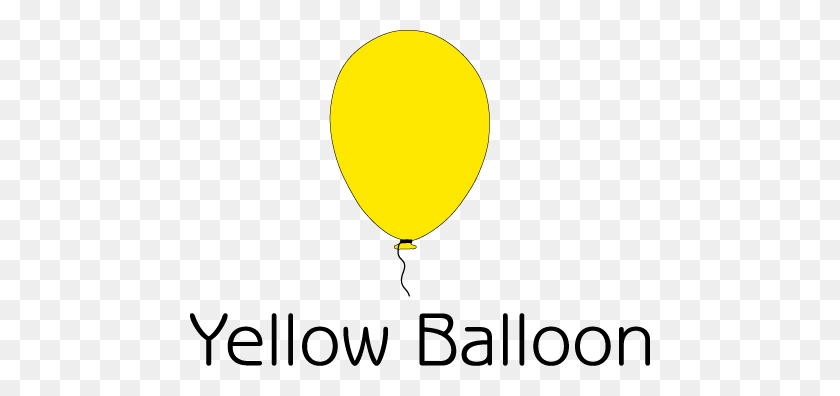 460x336 Yellow Balloon - Yellow Balloon PNG