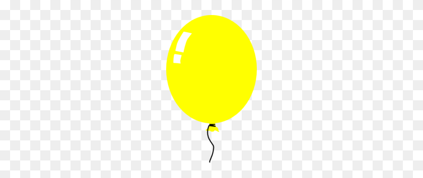 180x295 Yellow Balloon Clip Art - Yellow Clipart