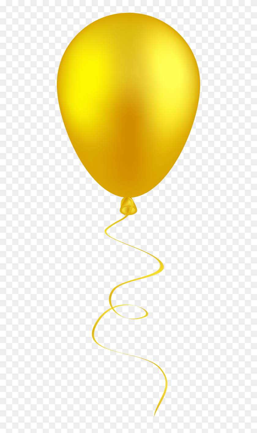 480x1354 Yellow Balloon Png - Yellow Balloon PNG