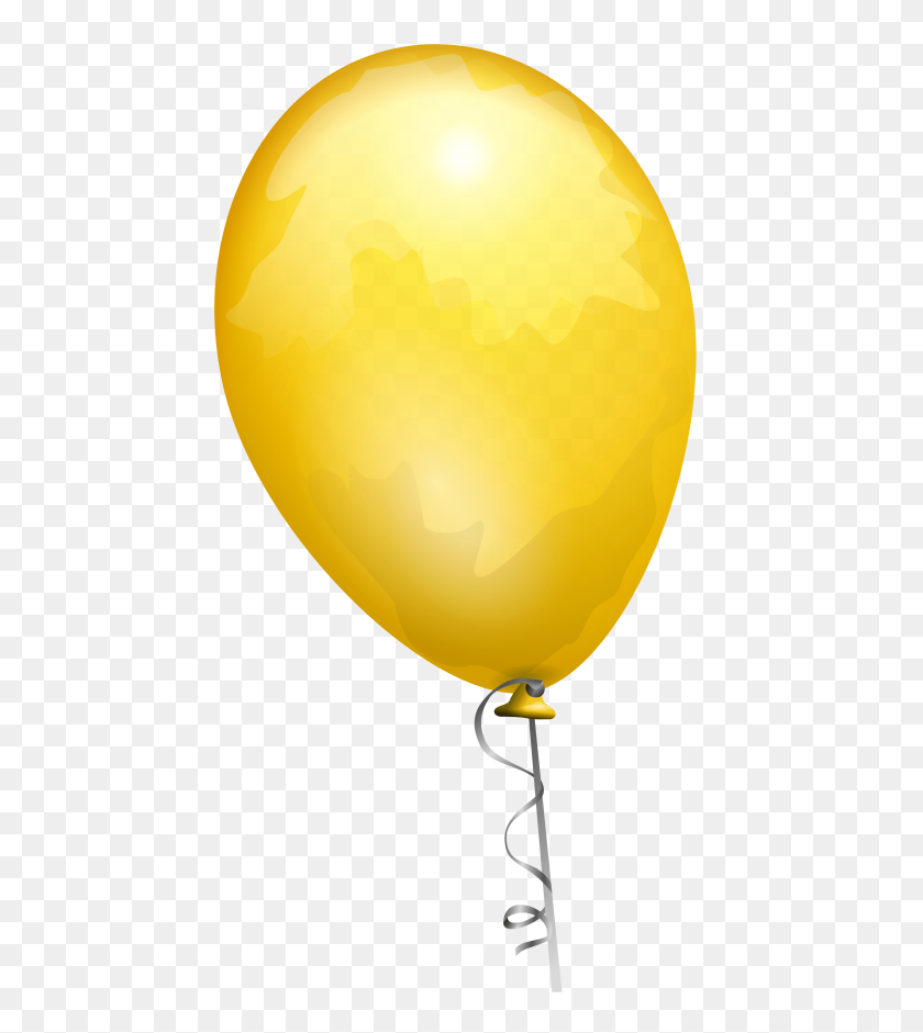 480x881 Yellow Balloon Png - Gold Flare PNG