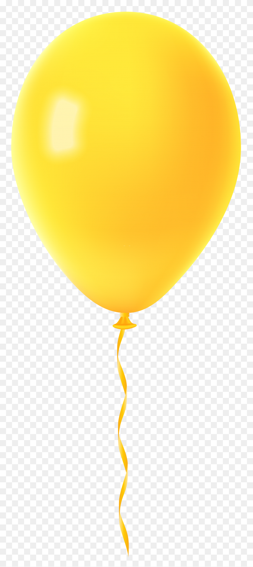 3425x8000 Yellow Balloon Transparent Png Clip Art Gallery - Orange Balloon Clipart