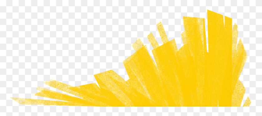 1024x410 Желтый Баннер Png Скачать Изображение, Клипарт - Желтый Дым Png