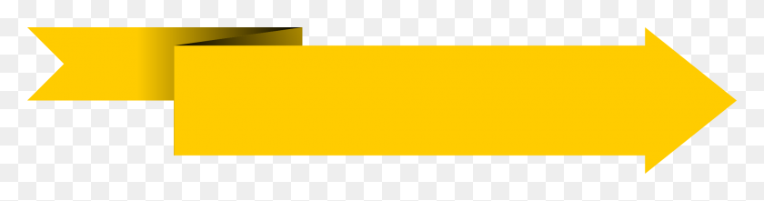 2000x413 Yellow Banner Transparent Background Png Png Arts - Yellow PNG
