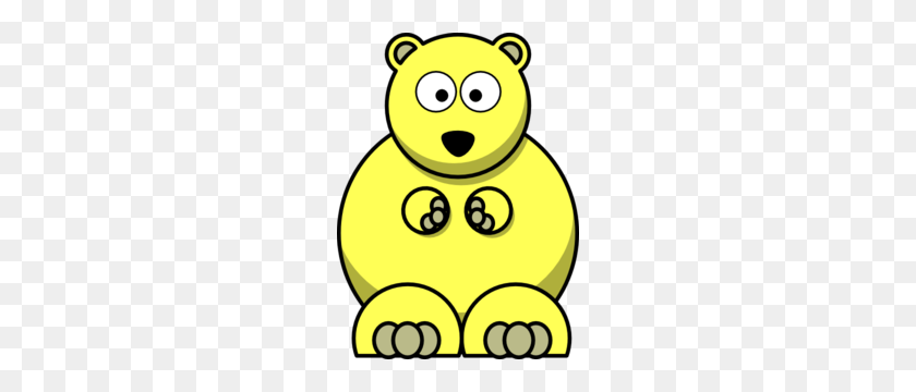 222x300 Желтый Медведь Картинки - Треска Клипарт