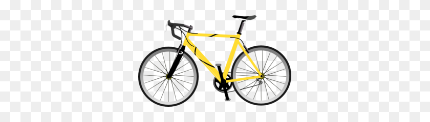 299x180 Yellow Bike Clip Art - Mountain Bike Clip Art