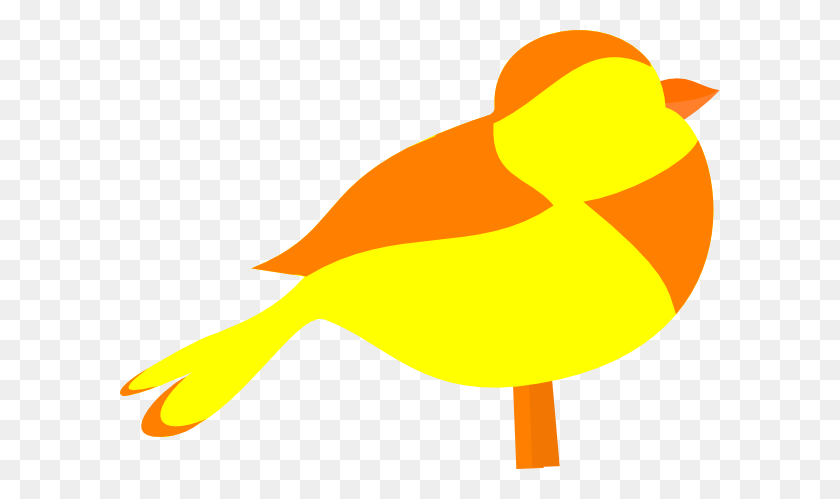 600x439 Yellow Bird Easy Clip Art - Easy Clipart