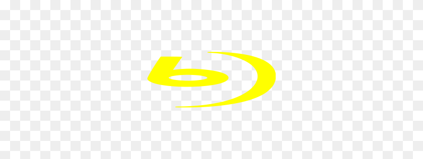 256x256 Yellow Blu Ray Icon - Blu Ray Logo PNG