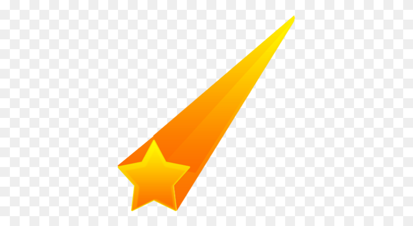 400x400 Yellow Blue Shooting Star Transparent Png - Line Of Stars PNG