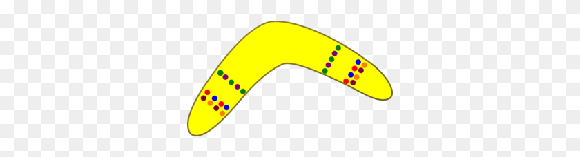 298x168 Yellow Boomerang Clip Art - Boomerang Clipart
