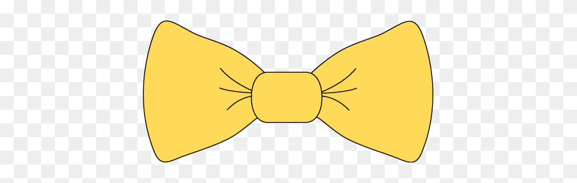 423x207 Yellow Bow Tie Clip Art - Yeezy Clipart
