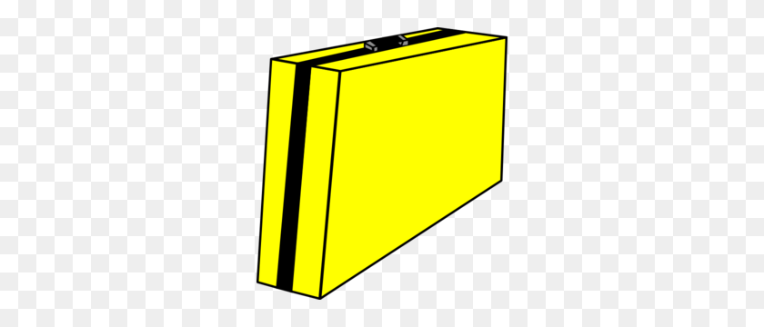 276x300 Yellow Briefcase No Shadow Clip Art - Briefcase Clipart