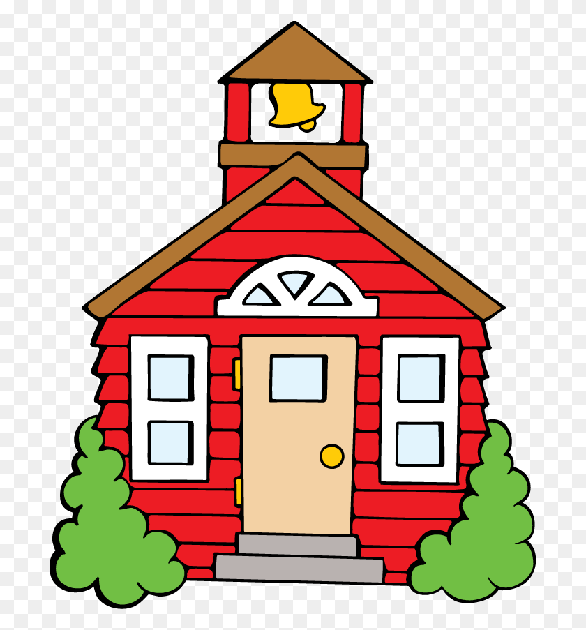 697x843 Yellow Bus House - Firehouse Clipart