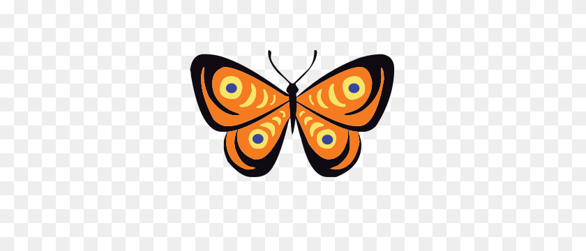 300x300 Yellow Butterfly Tag Free Vector Gallery - Yellow Butterfly PNG