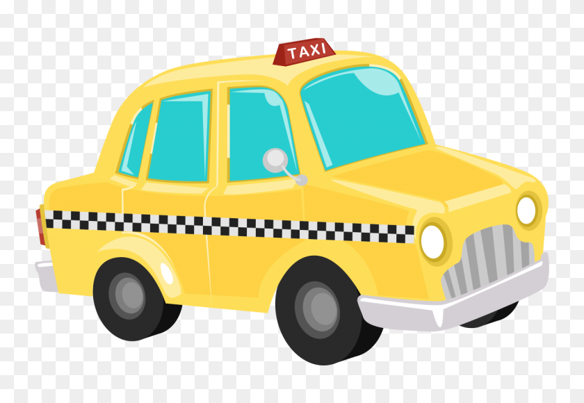 1200x800 Yellow Cab - Clipart Warehouse