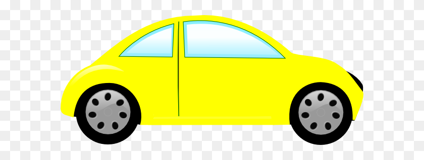 600x258 Yellow Car Bug Car Clip Art - Speeding Car Clipart
