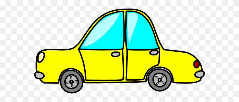600x299 Yellow Car Clip Art - Car Wheel Clipart