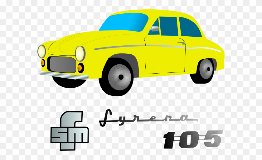 600x455 Yellow Car Vehicle Clip Art Free Vector - Washing Car Clipart