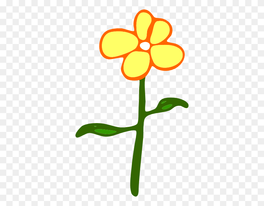 360x596 Yellow Cartoon Flower Clip Art - Cartoon Flower PNG