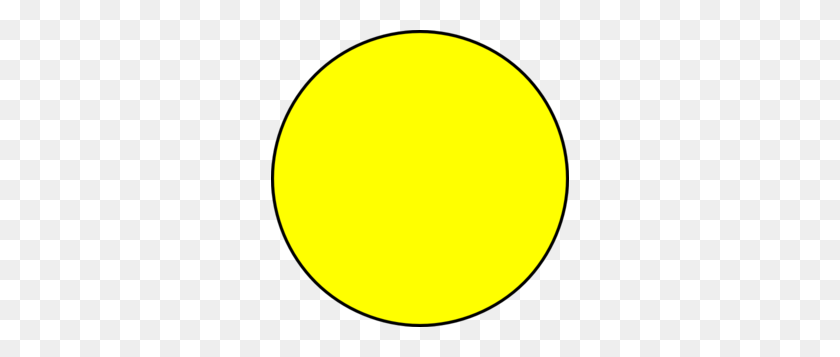 298x297 Yellow Circle Clip Art - Circle With Line Through It Clipart