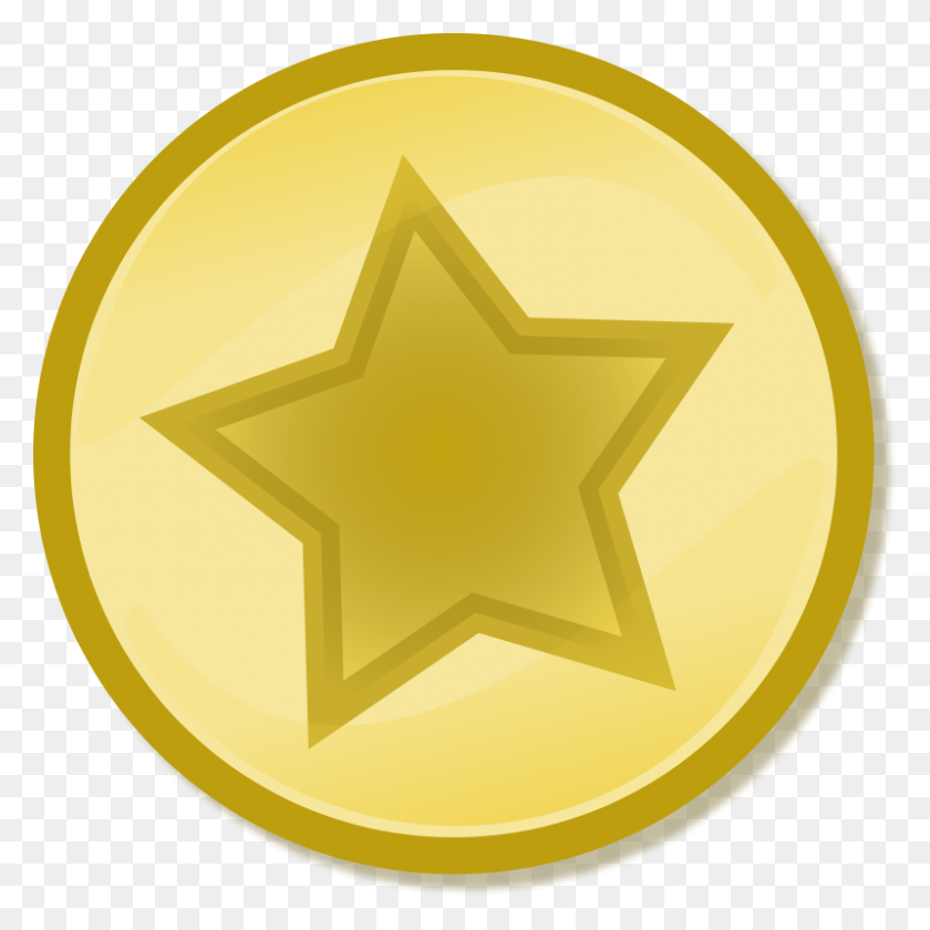800x800 Желтая Звезда В Кружке Бесплатный Вектор - Клипарт Западной Звезды