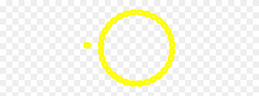 298x252 Yellow Circular Border Clip Art - Round Border PNG