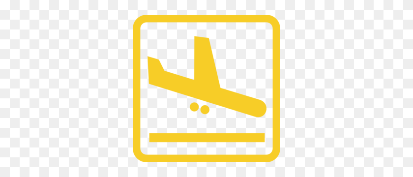 300x300 Желтый Клипарт Самолет - Самолет Клипарт