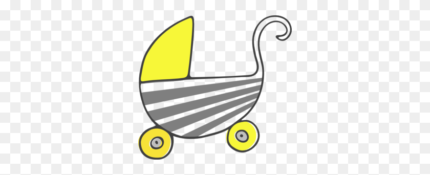 300x282 Yellow Clipart Stroller - Tire Marks Clipart