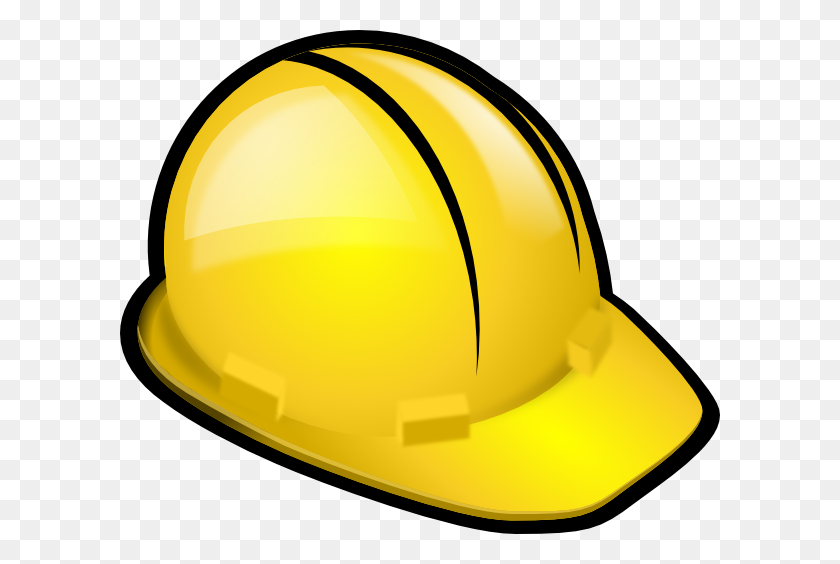 600x504 Yellow Construction Hardhat Clip Art - Construction Clipart PNG