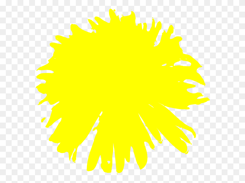 600x567 Желтый Одуванчик Картинки - Цветок Одуванчика Клипарт