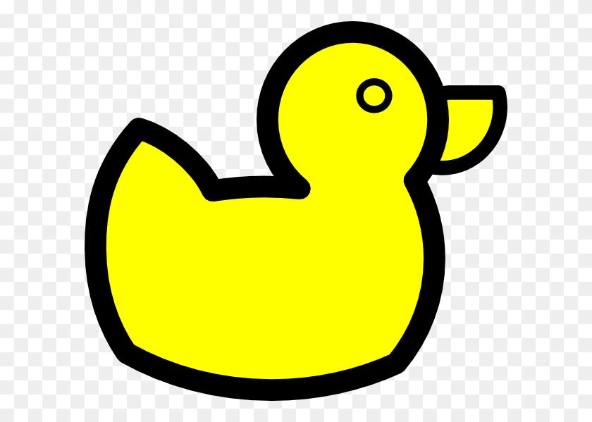 600x539 Yellow Duck Clip Art - Quack Clipart