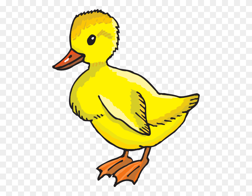 492x595 Yellow Duckling Clipart - Duckling Clipart