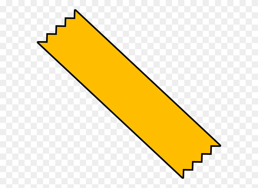 600x552 Yellow Duct Tape Clip Art - Clipart Tape